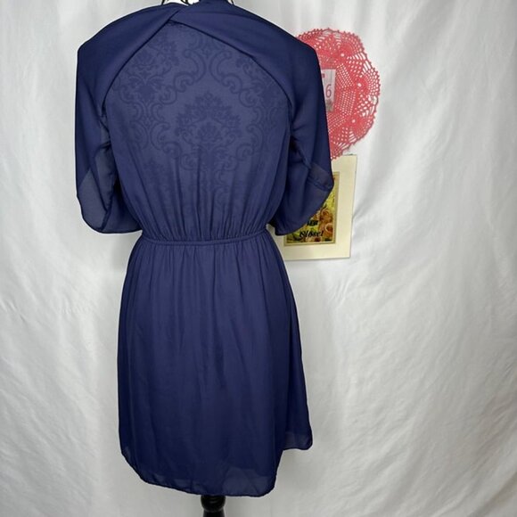 Soprano Sleeveless Junior's Navy Dress Size Small - Picture 5 of 7